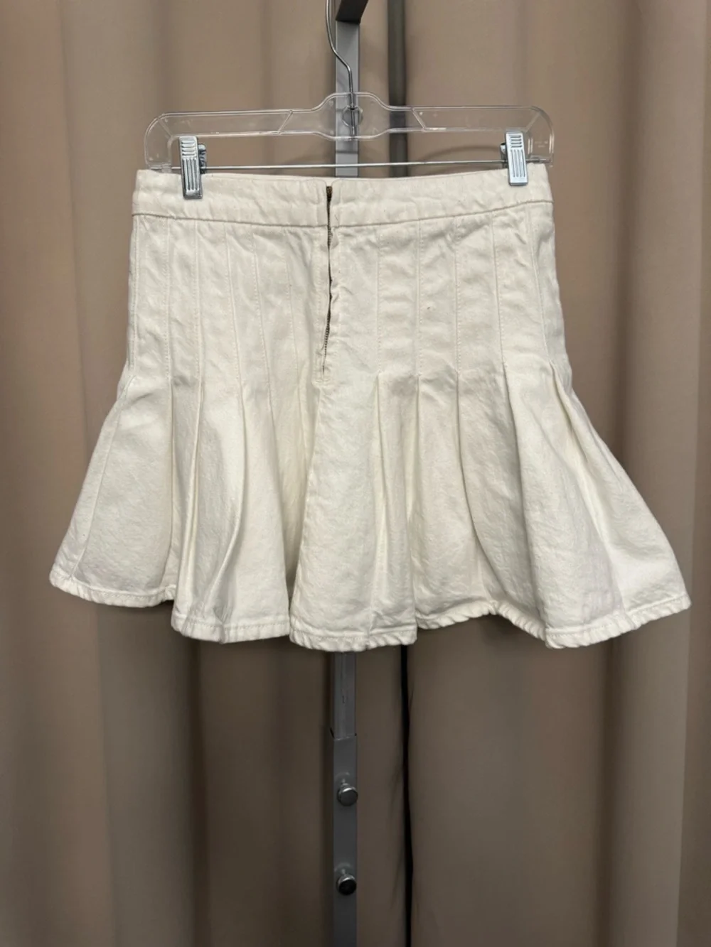 Frame Women's Pleated Denim Tennis Skirt size 27